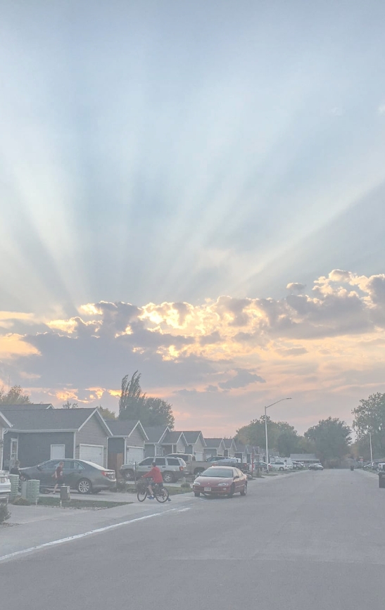 Neighborhood sunset