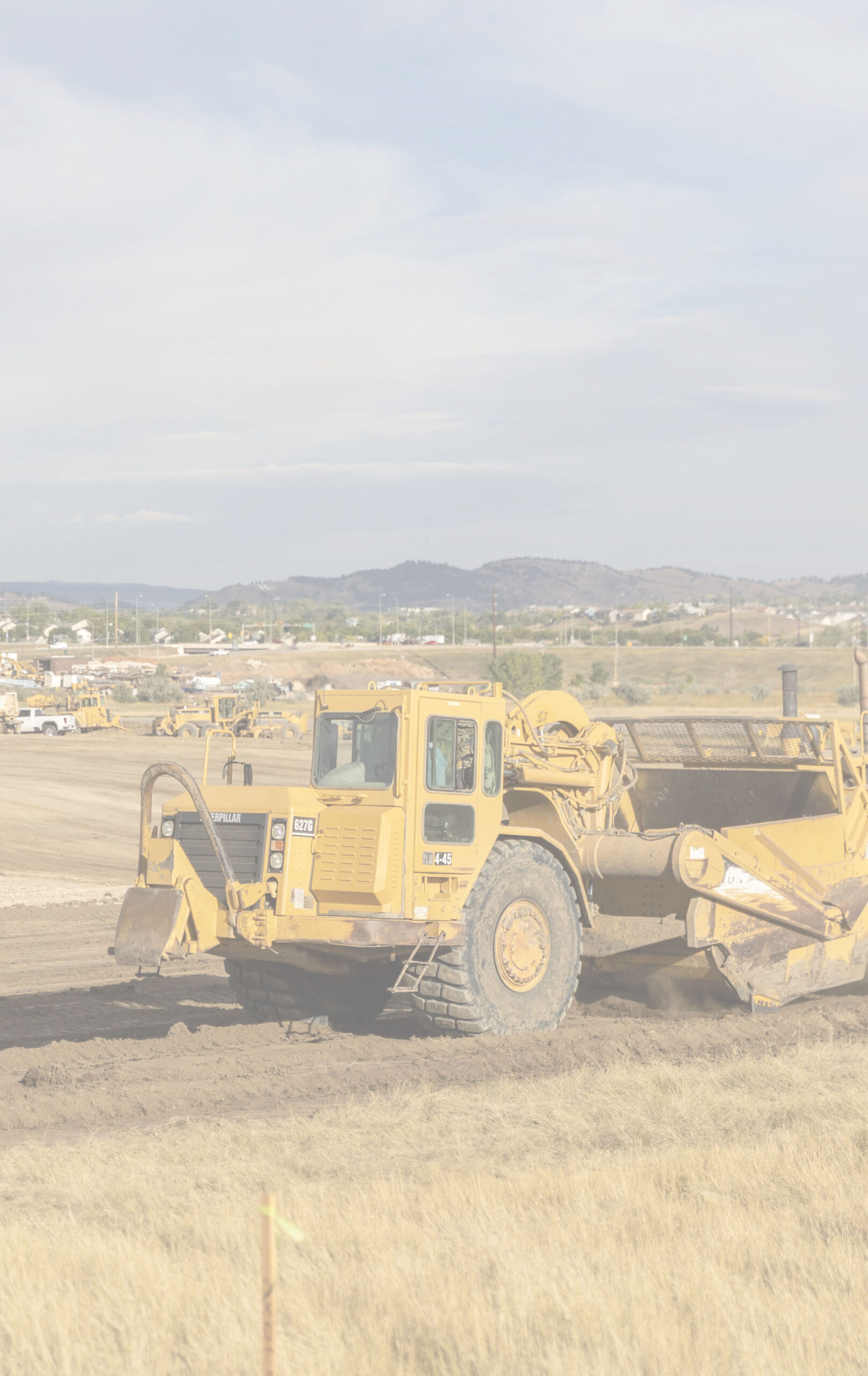 Tractor starting to break ground