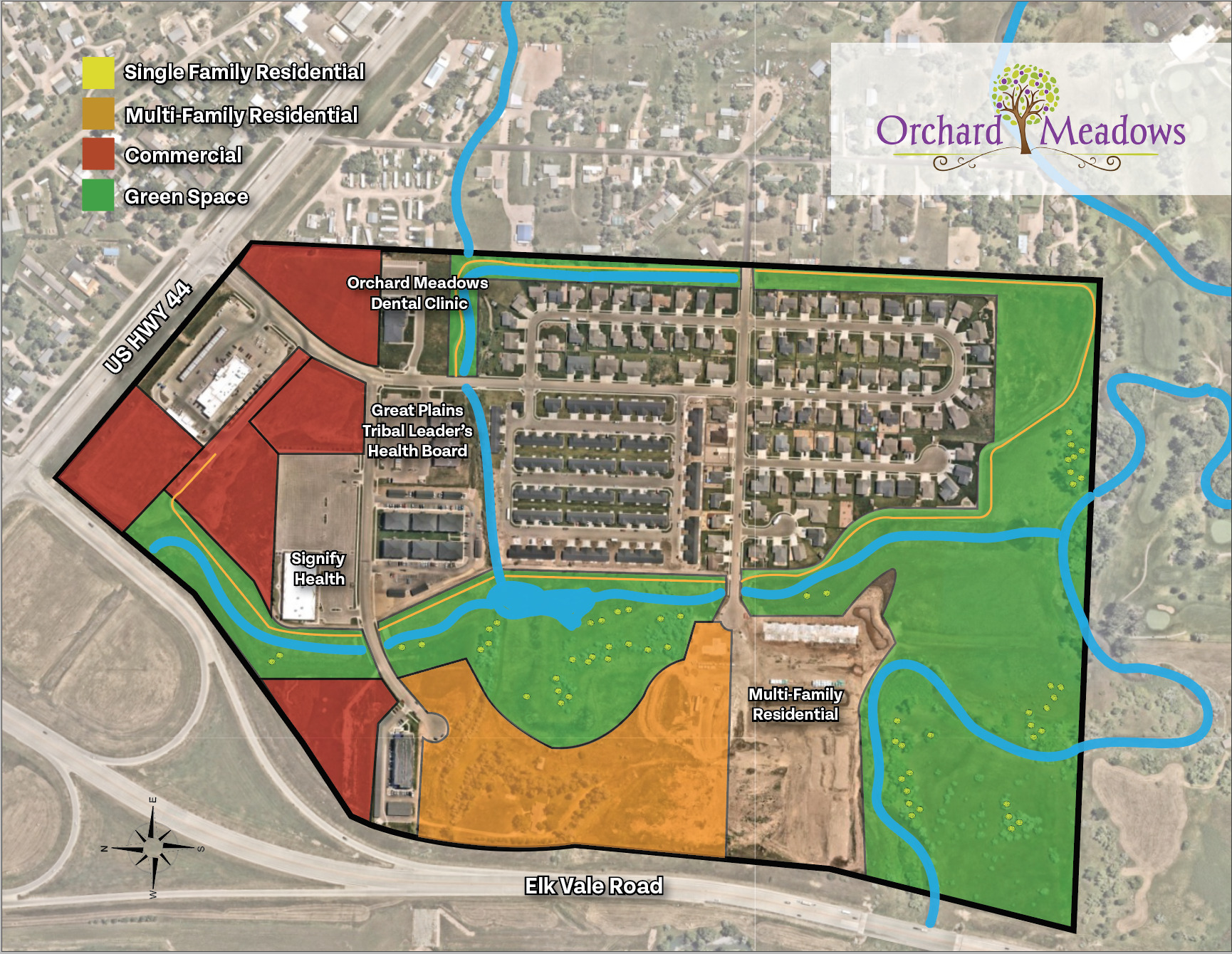 Orchard Meadows master plan in Rapid City South Dakota