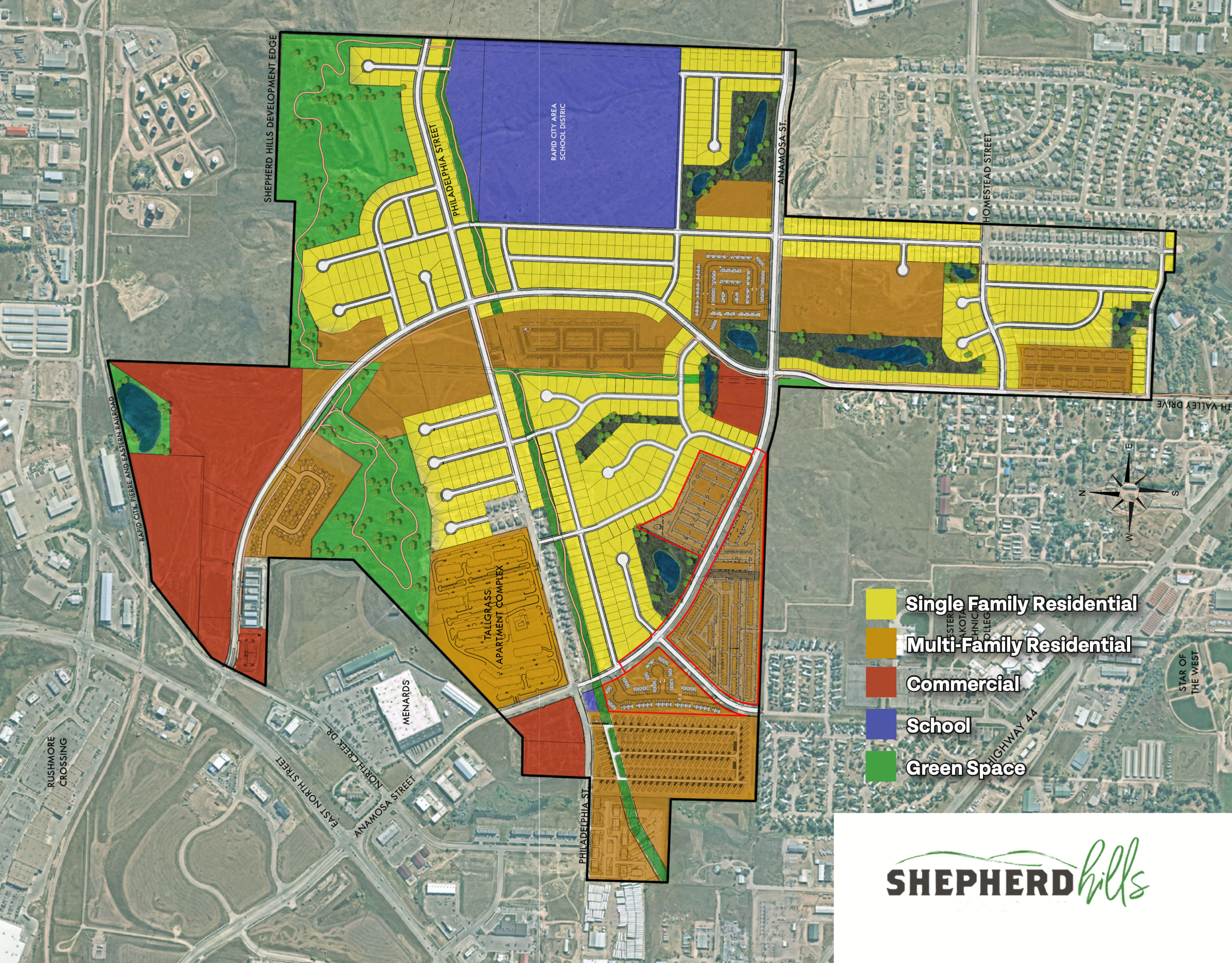 Shepherd Hills master plan in Rapid City South Dakota