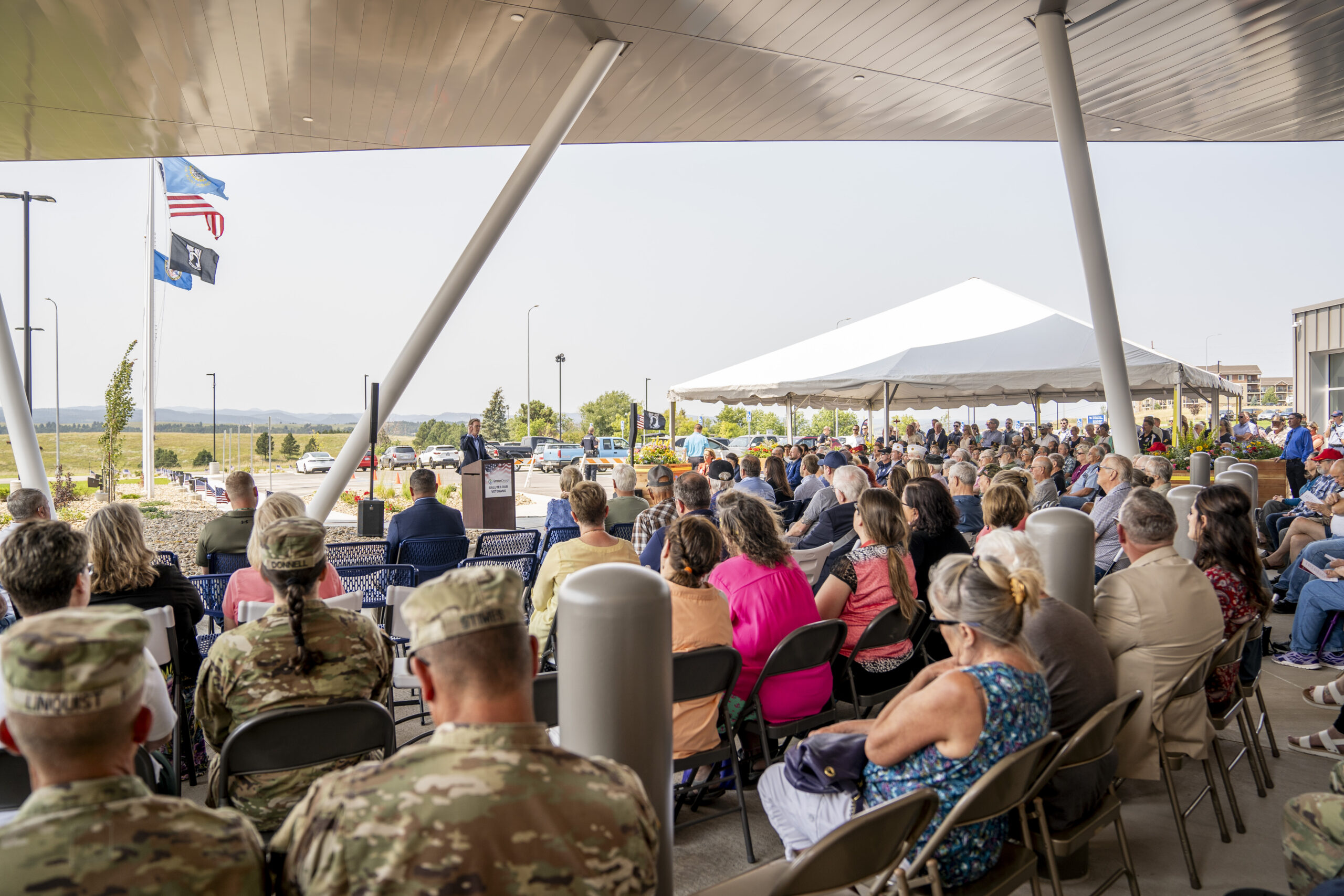 Over 400 in attendance at the VA Clinic ribbon cutting ceremony in Rapid City South Dakota