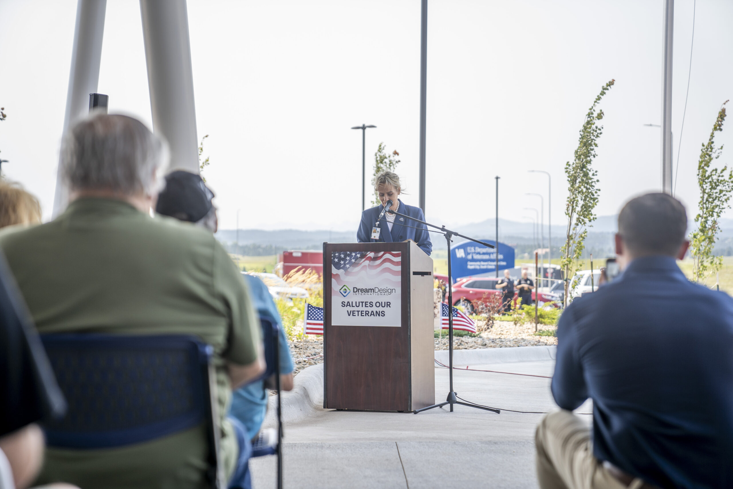 Black Hills VA representative speaks at the grand opening of the VA Clinic in Rapid City South Dakota