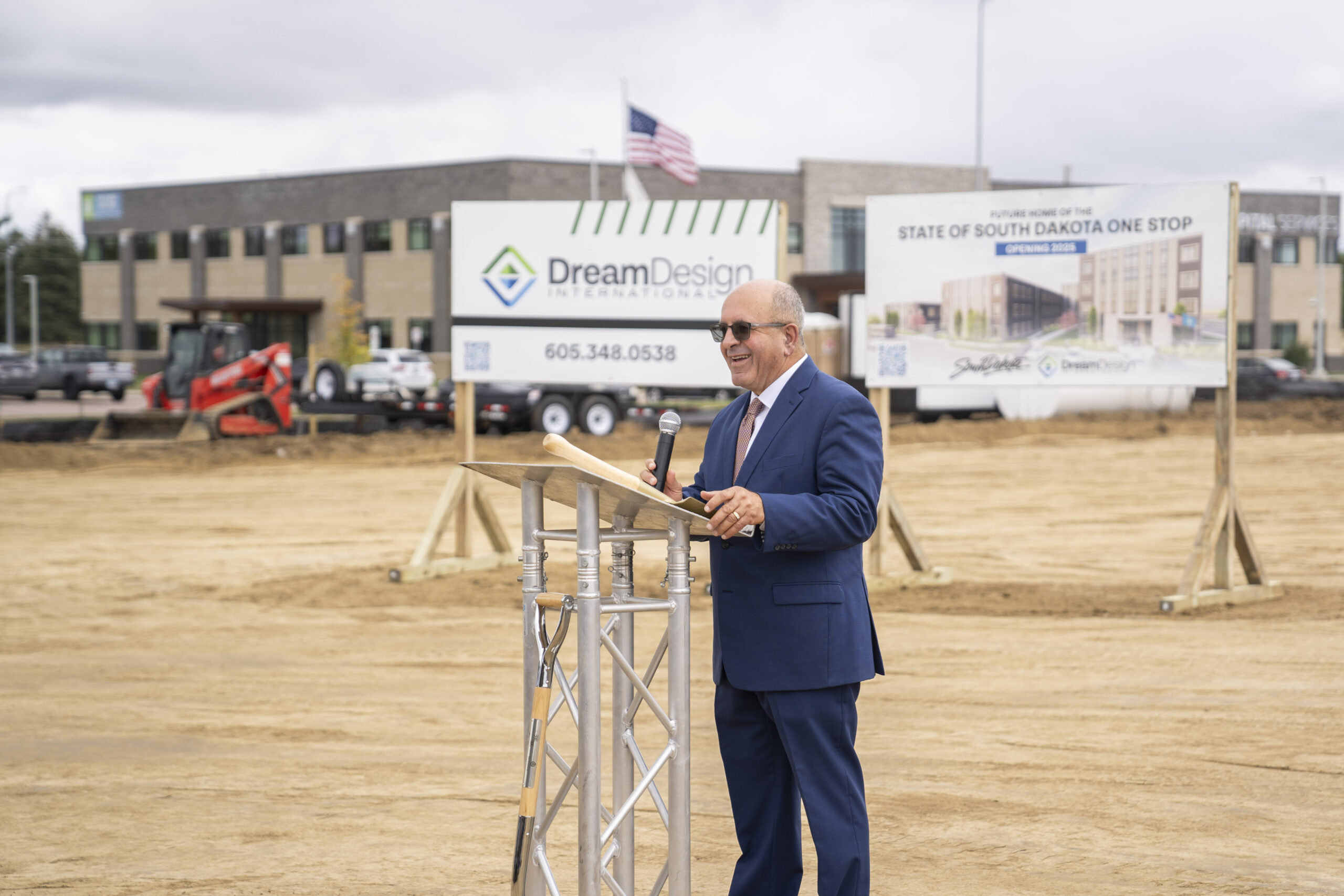 Hani Shafai speaks at State One Stop groundbreaking in Sioux Falls South Dakota
