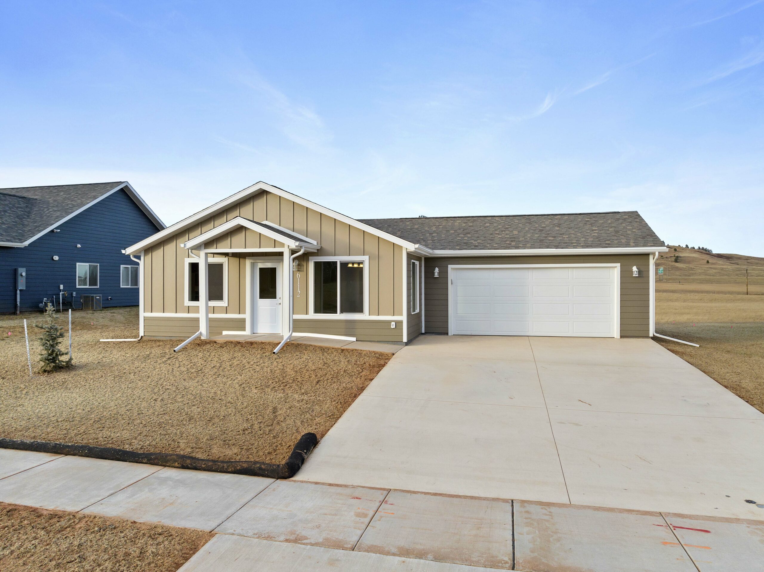 newly constructed home in Spearfish, South Dakota